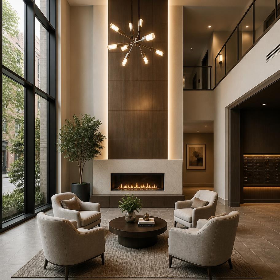 Lounge social do lobby